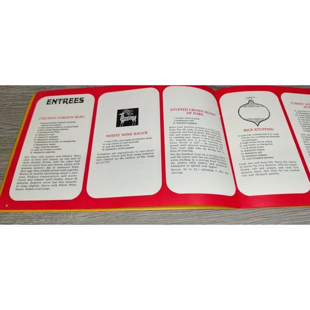 VHTF 1970 MICHIGAN Consumers Power Company Christmas Recipes Booklet Book